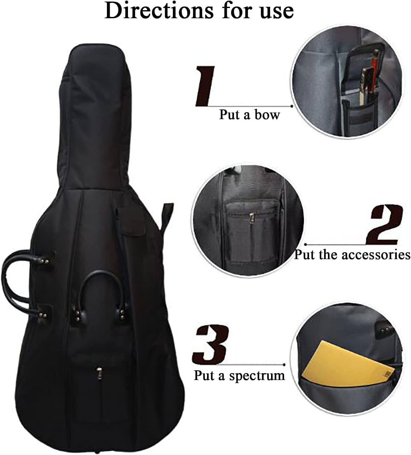 チェロバックパック 楽器収納ボックス 4/4ダブルショルダーピアノバッグ チェロソフトケース 錦複数のポケットと調節可能なバックパック 厚さ20mm Amazon | チェロケース チェロバッグ 4/4 ダブルショルダーピアノ